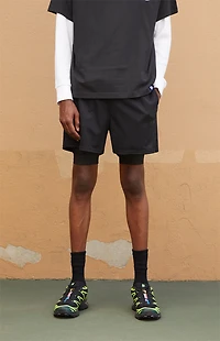 A.R.C. Active Black Mesh 2 1 Shorts