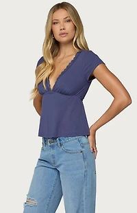 Edikted Palermo Lacey Babydoll Top