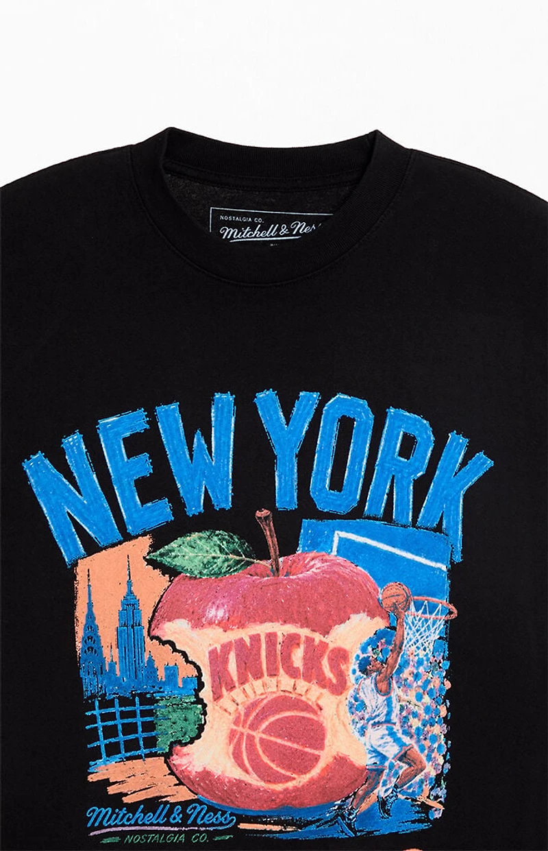 Mitchell & Ness NY Knicks Concrete Apple T-Shirt