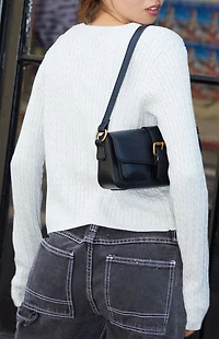 John Galt Gray Zoe Cable Knit Cardigan