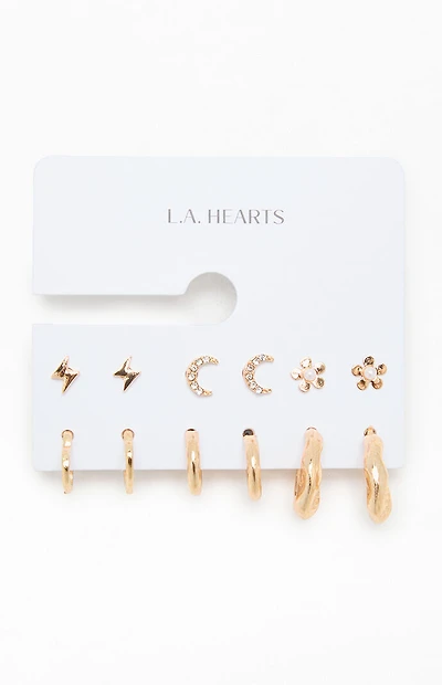 LA Hearts 6 Pack Juliana Earrings