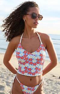 Dippin' Daisy's x Pacsun Floral Bondi Tie Side Bikini Bottom