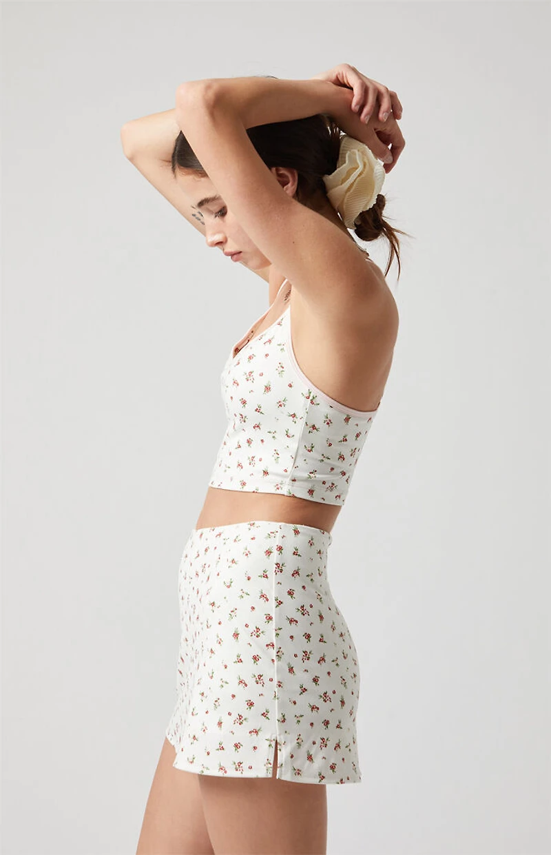 PAC 1980 WHISPER Active Floral Gemini Mini Skort