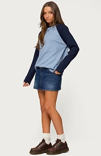 Edikted Me Time Oversized Waffle Top