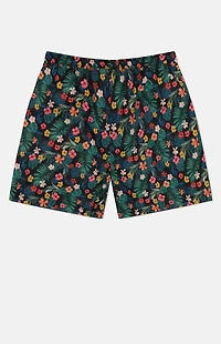 WeSC America Inc Zack Monstera Flowers 5" Swim Trunks