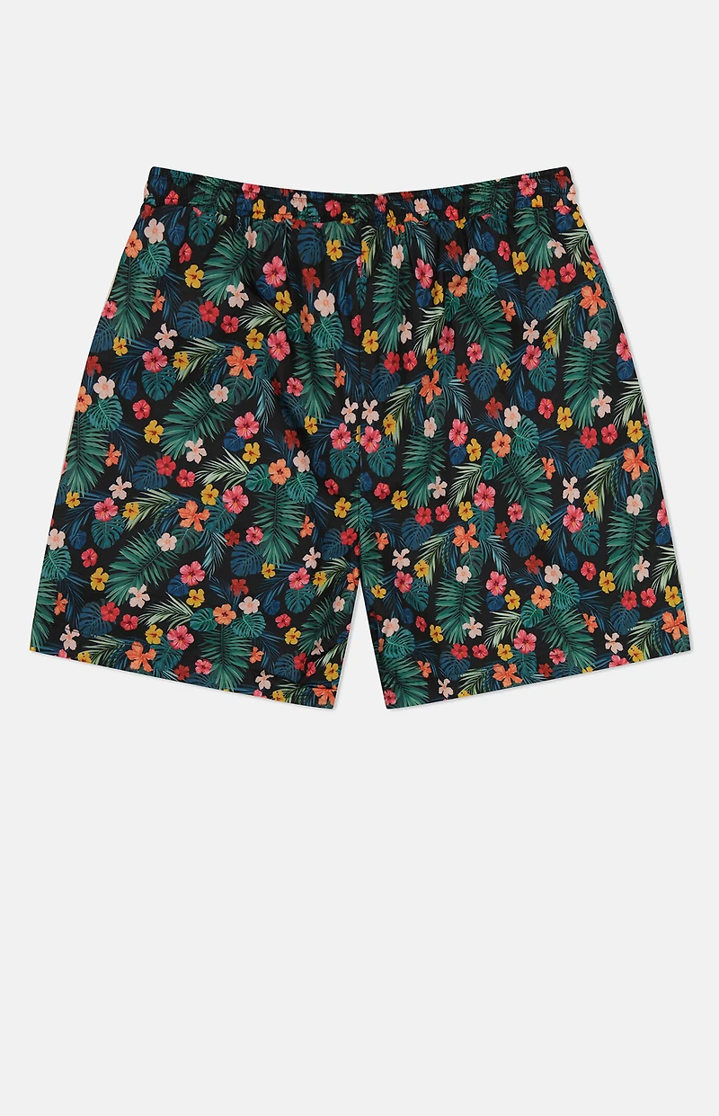 WeSC Zack Monstera Flowers 5" Swim Trunks