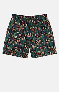 WeSC Zack Monstera Flowers 5" Swim Trunks