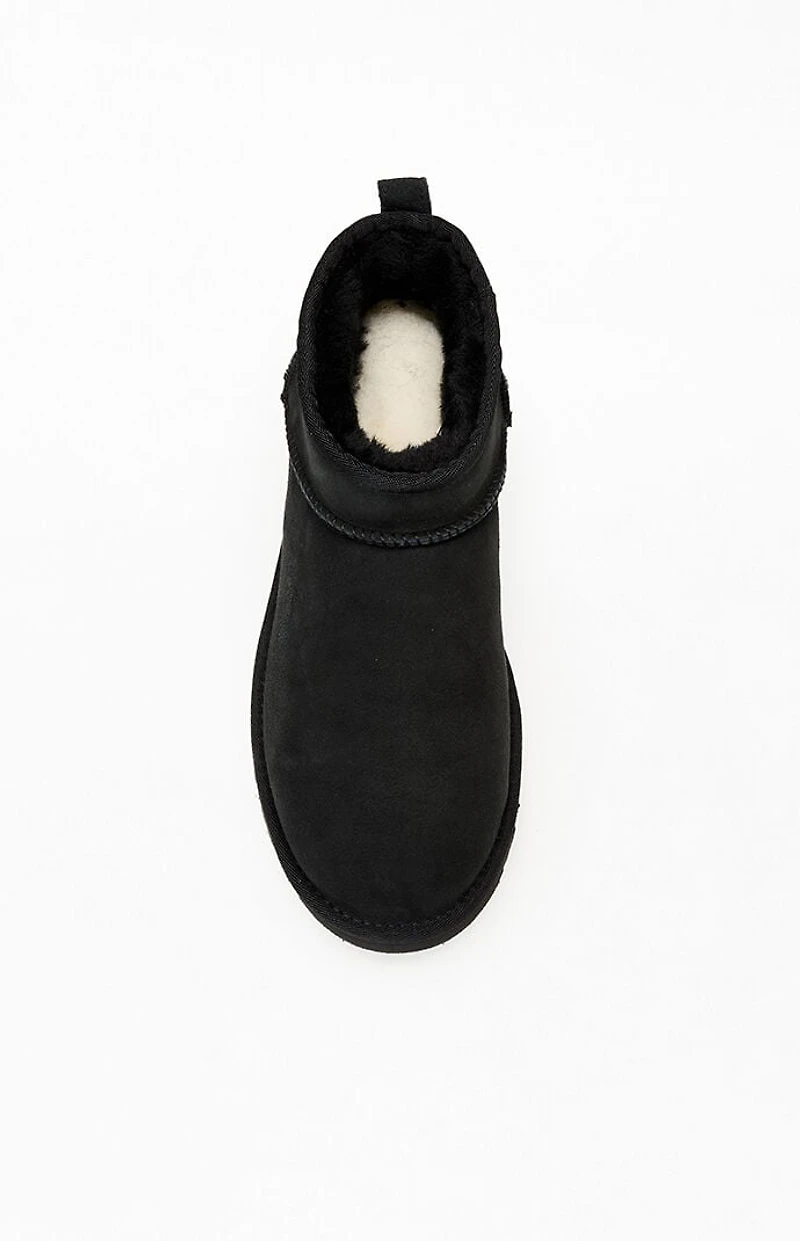 UGG Women's Black Classic Ultra Mini Boots