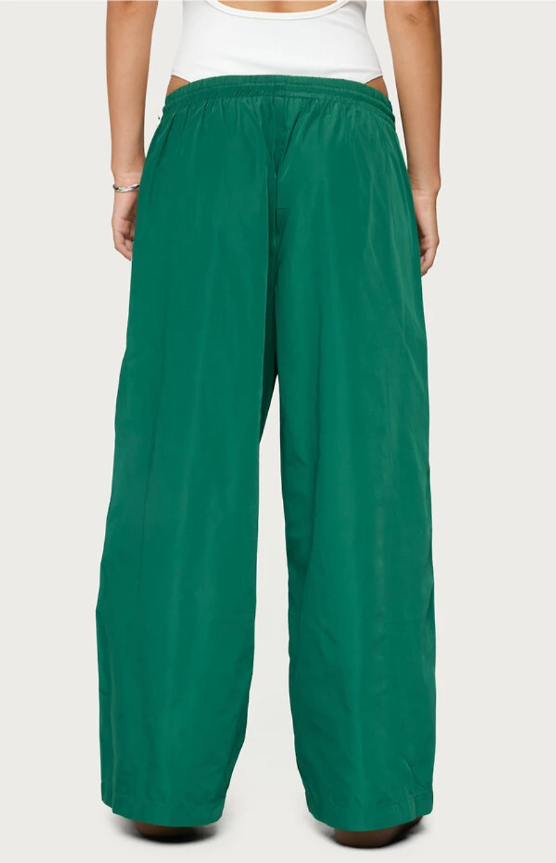 Edikted Petite Fauna Nylon Track Pants