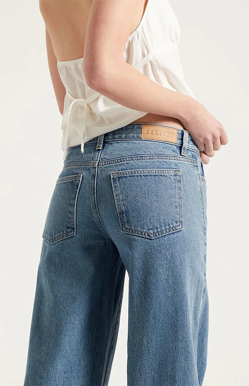 Pacsun Casey Low Rise Baggy Jeans Medium Indigo Wash