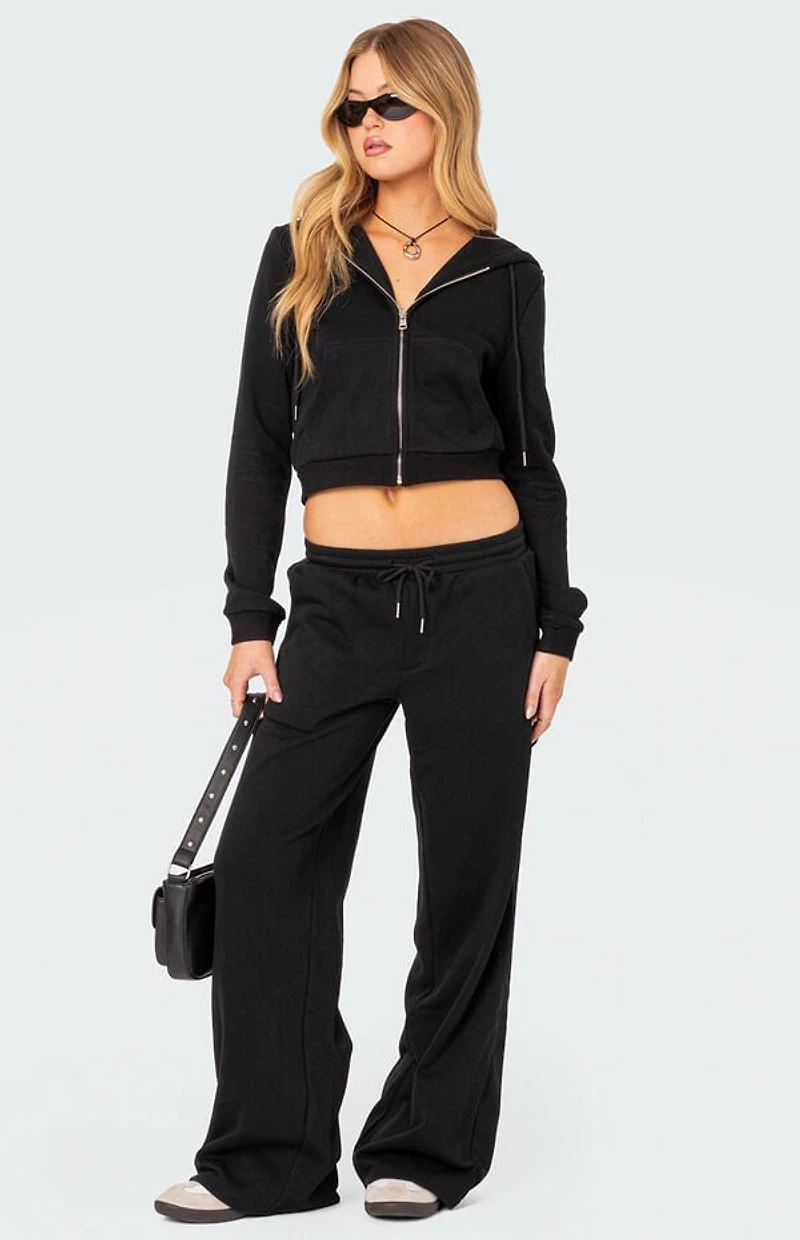 Edikted Annalise Zip Front Hoodie