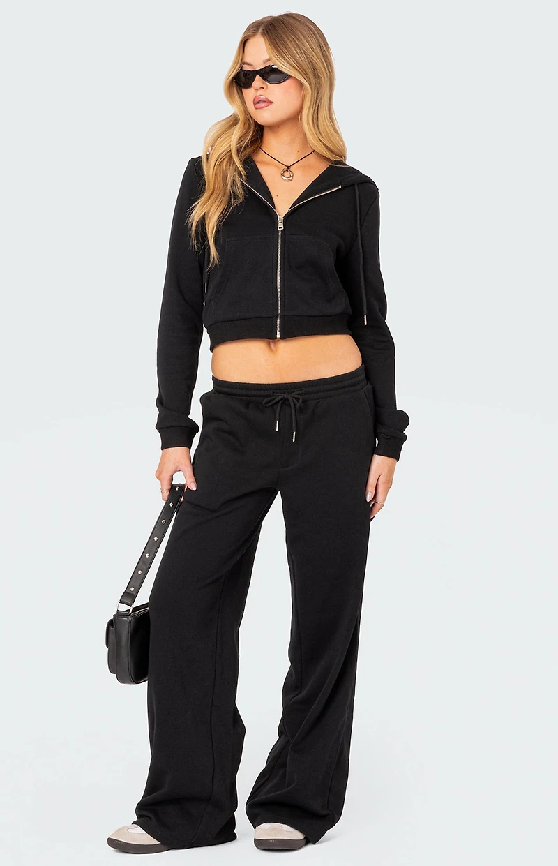 Edikted Annalise Zip Front Hoodie