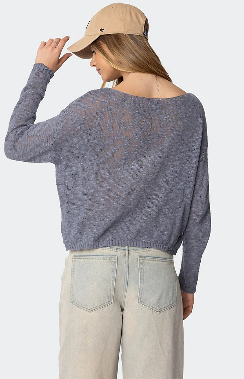 Edikted Bri Oversized Boat Neck Sweater