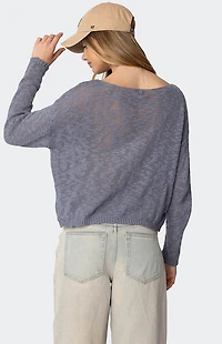 Edikted Bri Oversized Boat Neck Sweater