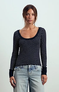 Beverly and Beck Lily Long Sleeve Top