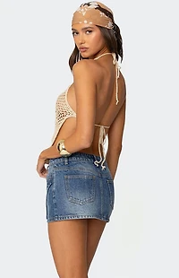 Edikted Syd Backless Crochet Top