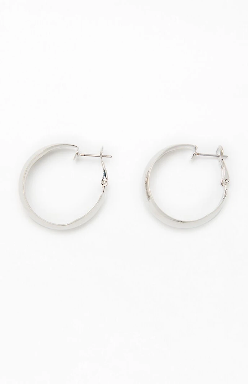 John Galt Silver Hoop Earrings