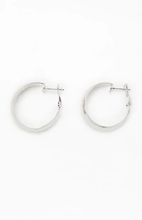 John Galt Silver Hoop Earrings