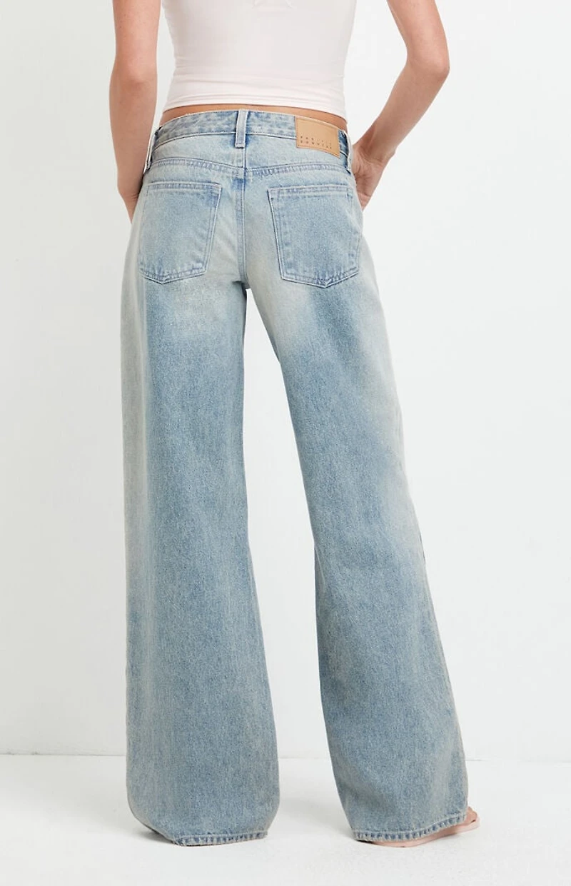 Pacsun Casey Low Rise Baggy Light Wash