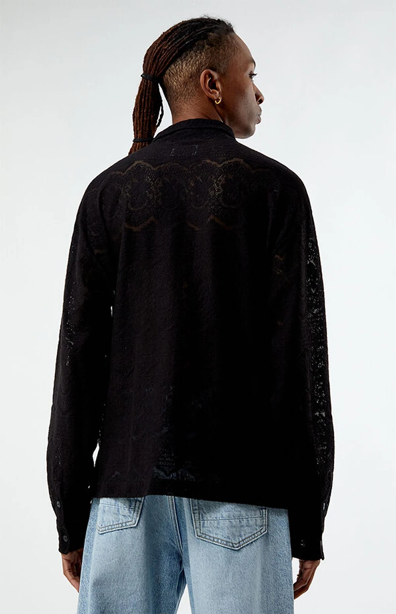 Pacsun Lace Long Sleeve Shirt