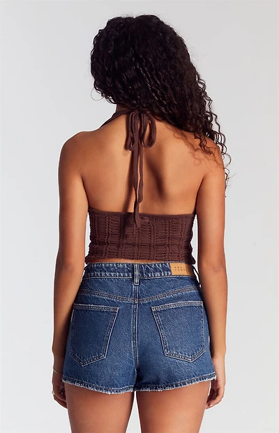 Pacsun Dark Indigo Denim Mom Shorts