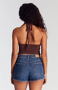 Pacsun Dark Indigo Denim Mom Shorts