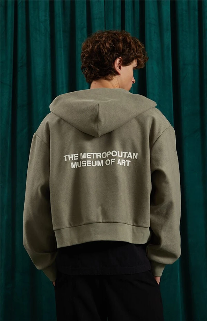 The Met x Pacsun Cropped Full Zip Hoodie