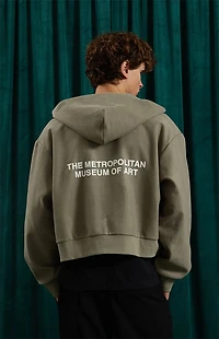 The Met x Pacsun Cropped Full Zip Hoodie