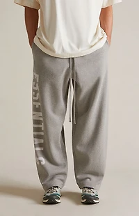 Fear of God ESSENTIALS Dark Heather Oatmeal Fleece Relaxed Sweatpants