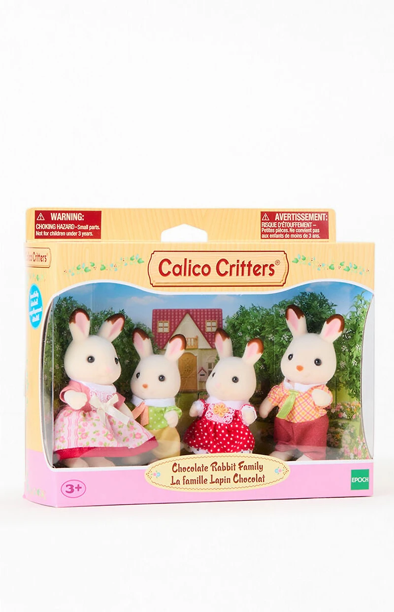 CALICO CRITTERS Chocolate Rabbit Family Figures