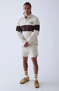 A.R.C. Gray Long Sleeve Rugby Polo Shirt