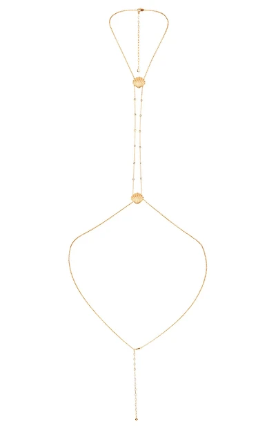 Ettika Scallop Shell & Crystal Body Chain
