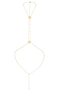 Ettika Scallop Shell & Crystal Body Chain