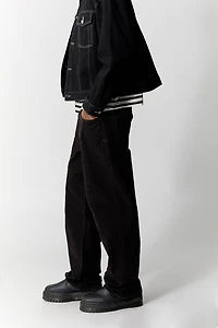 Pacsun Dylan Baggy Jeans Cargo Contrast Stitch Black