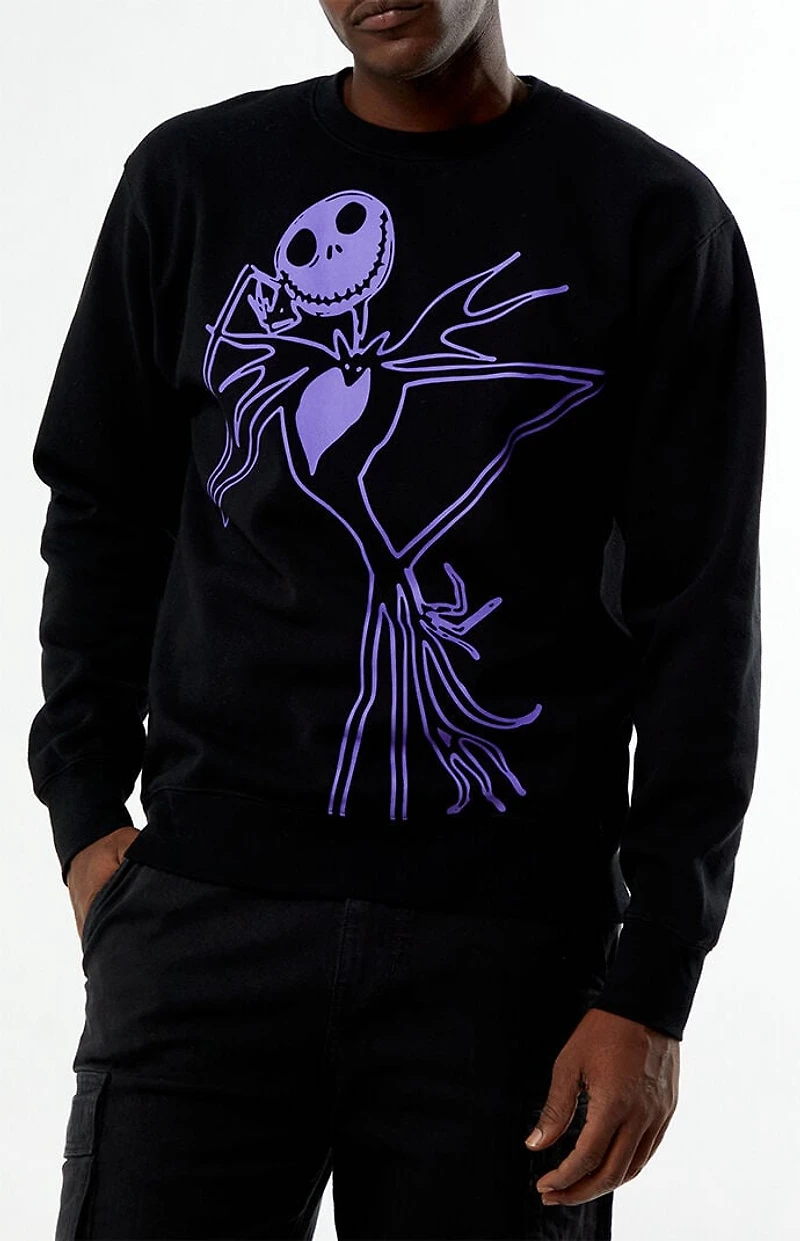 HUF x Disney Jack Skellington Crew Neck Sweatshirt