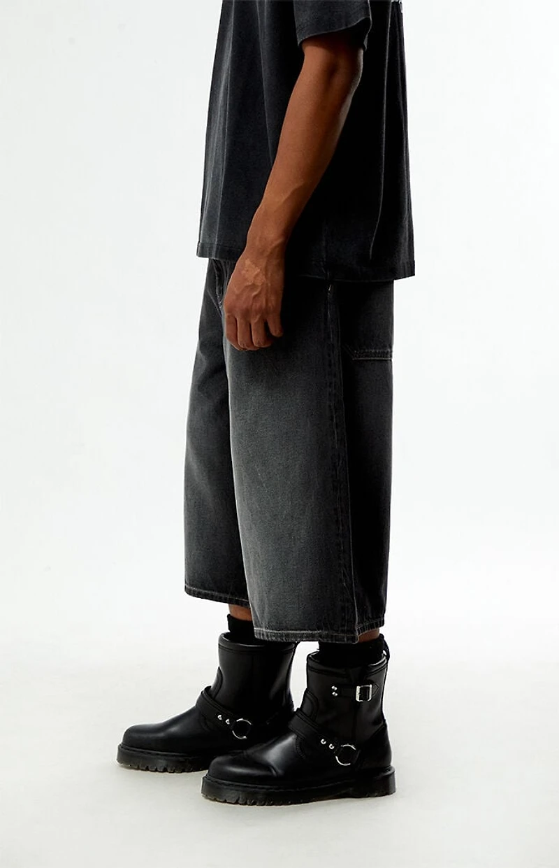 Pacsun Blaine Ultra Baggy Shorts Washed Black