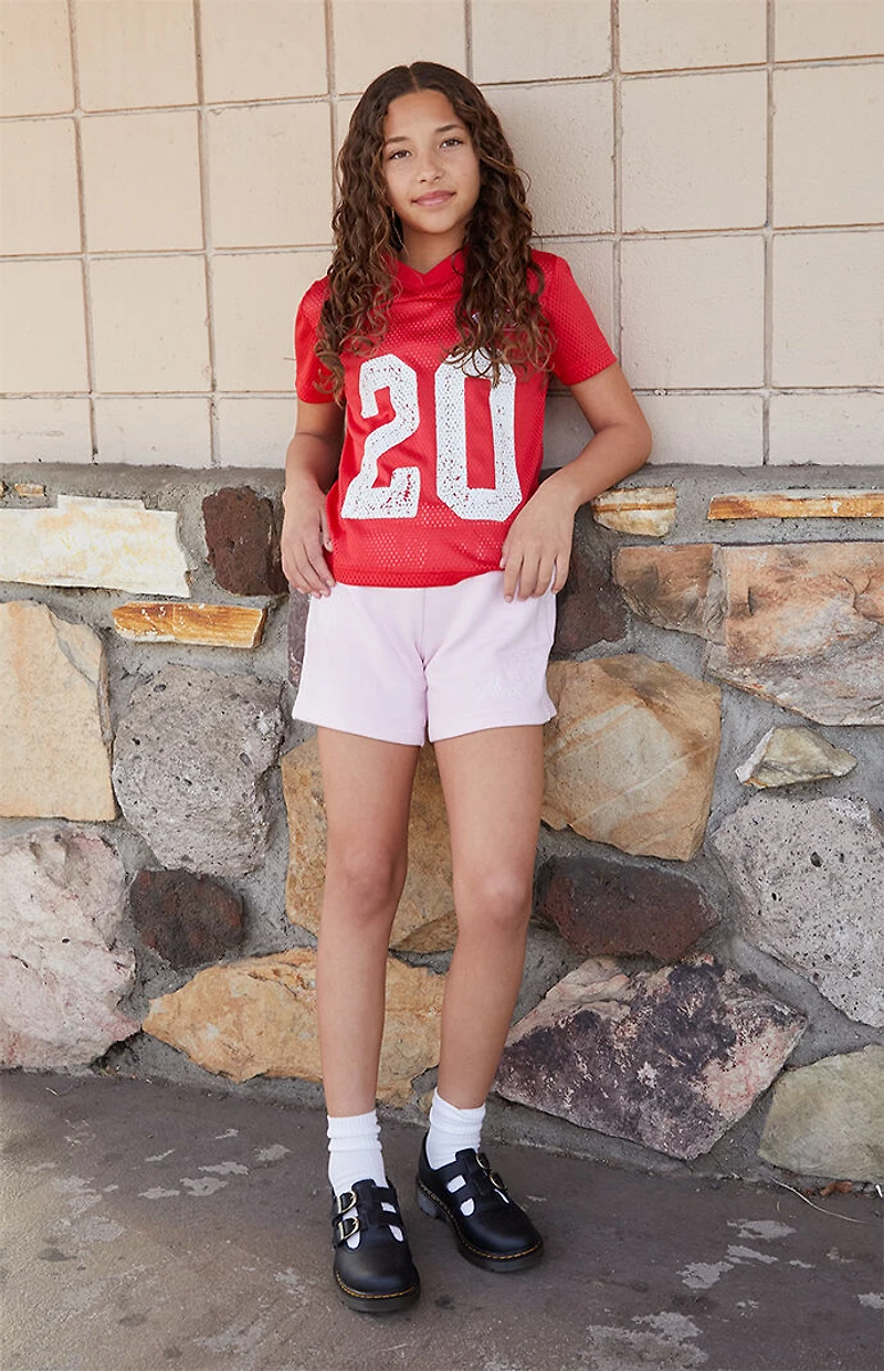 Pacsun Kids 20 Red Mesh Soccer Jersey