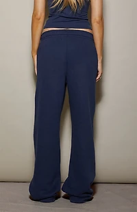 Pacsun Navy Ultra Soft Fleece Core Washed Baggy Sweatpants