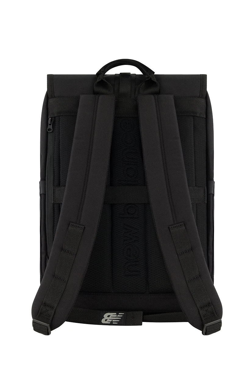 New Balance Black Legacy Icon Flap Backpack