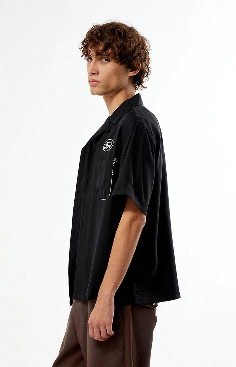 FORD Pick Stitch Cropped Camp Shirt