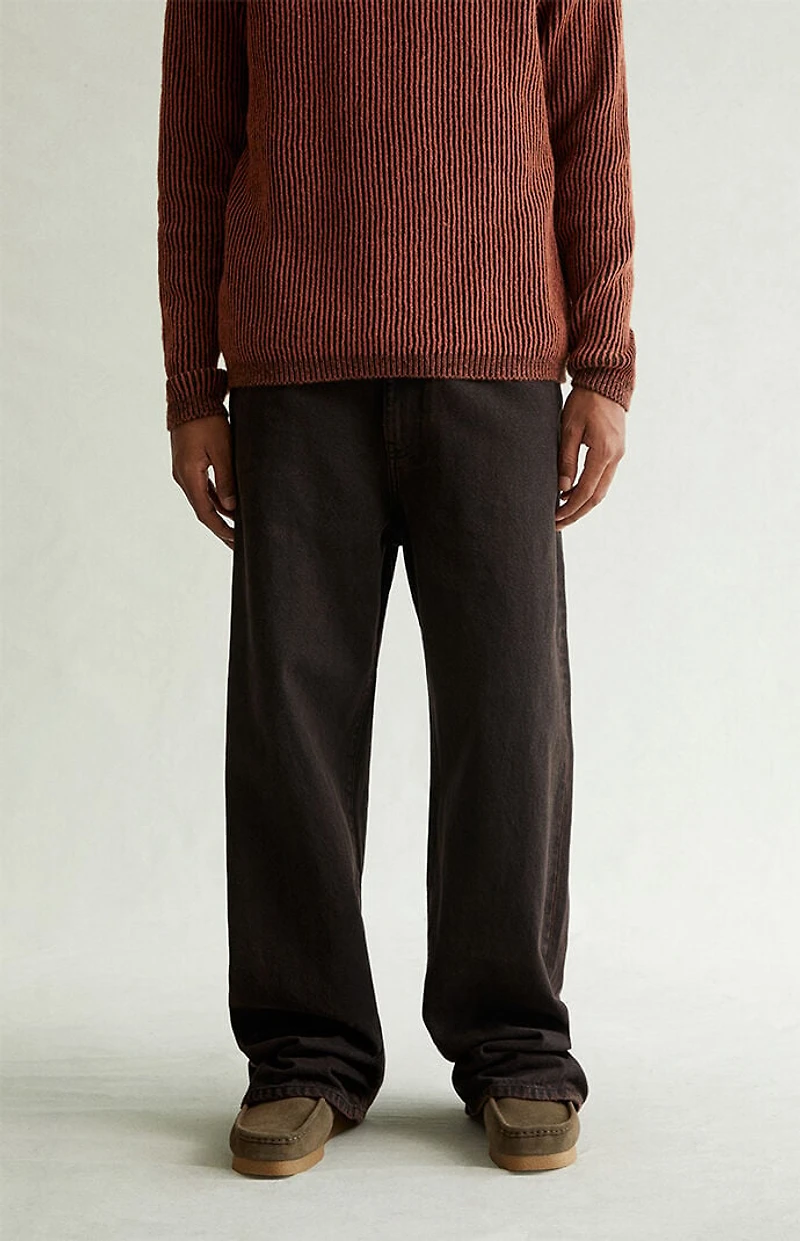 Pacsun Blake Extreme Baggy Jeans Overdyed Dark Brown