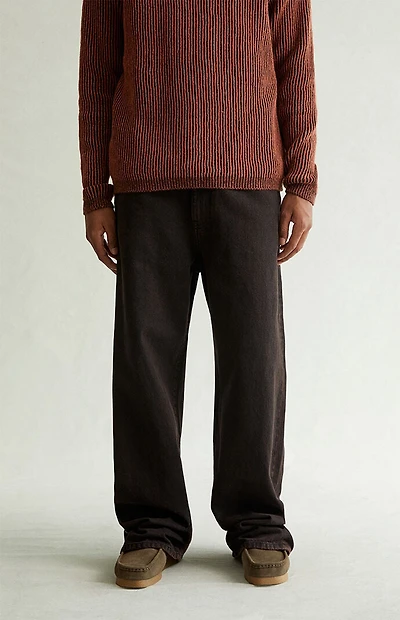 Pacsun Blake Extreme Baggy Jeans Overdyed Dark Brown