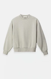 Fear of God ESSENTIALS Heather Stone Classic Fleece Crew Neck Sweatshirt