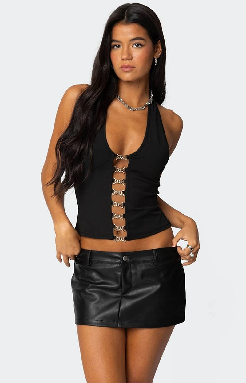 Edikted Chain Reaction Cut Out Top
