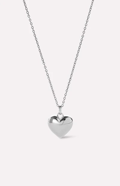 Ana Luisa Lev Small Silver Heart Necklace