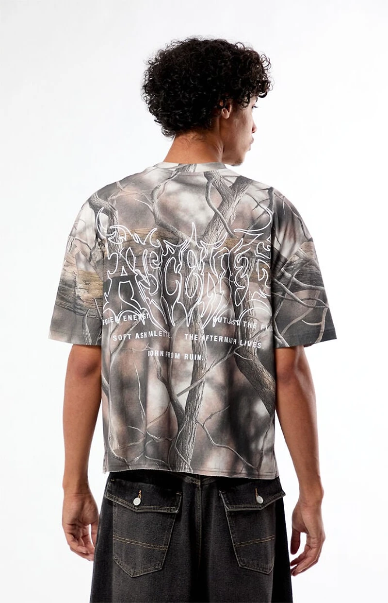 Pacsun Ascend Camo Cropped Boxy T-Shirt