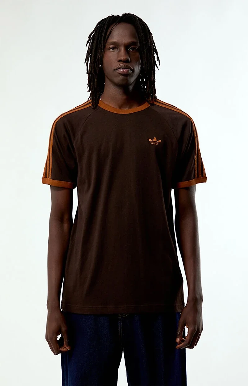 adidas Three Stripes Ringer T-Shirt