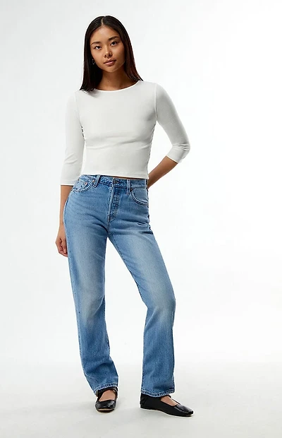 Levi's Medium Indigo 501 Curve Jeans