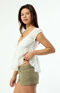 Pacsun Stretch Twill Micro Shorts