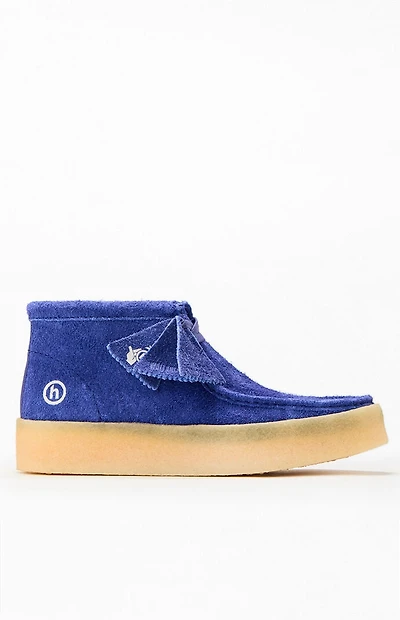 Clarks x Hidden NY Blue Suede Wallabee Cup Boots